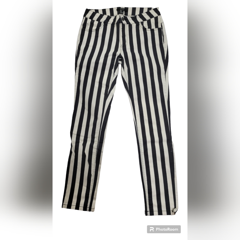Forever21 Striped Jeans
